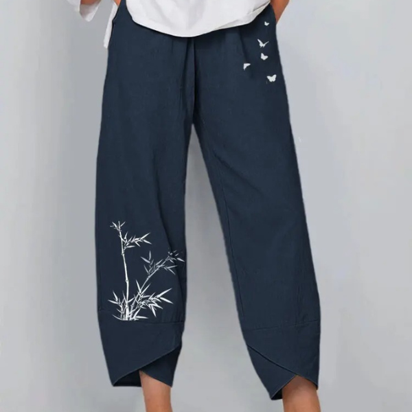 Sommerhose mit weitem Bein
