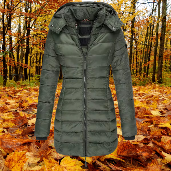 Lange Daunenjacke