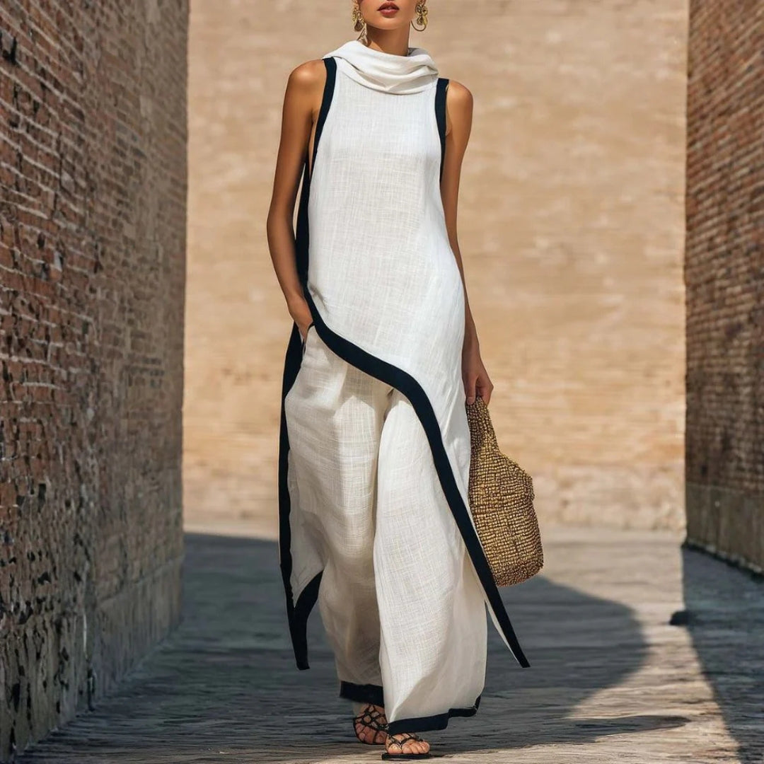 Set aus langer Tunika und weiter Hose