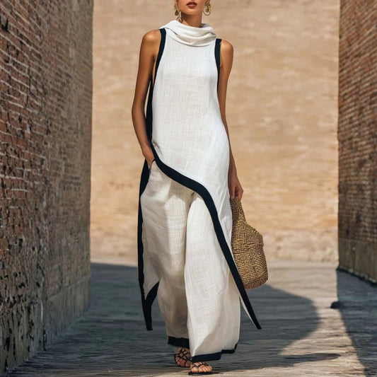 Set aus langer Tunika und weiter Hose