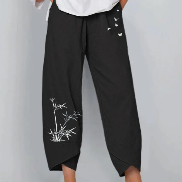 Sommerhose mit weitem Bein