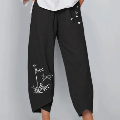 Sommerhose mit weitem Bein
