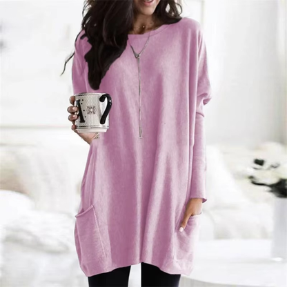 Lässiger Pullover mit Tasche