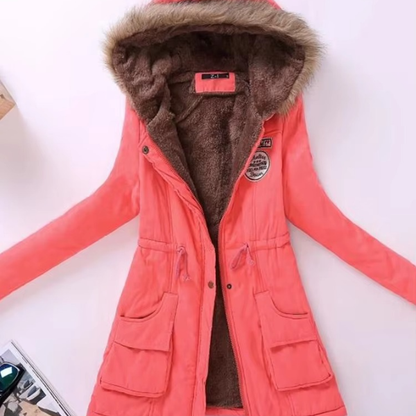 Herbst-/Winterjacke mit Kapuze