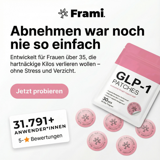 FRAMI Abnehm-Pflaster GLP-PLANT: 10 Sekunden Abnehm-Routine