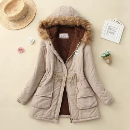 Herbst-/Winterjacke mit Kapuze