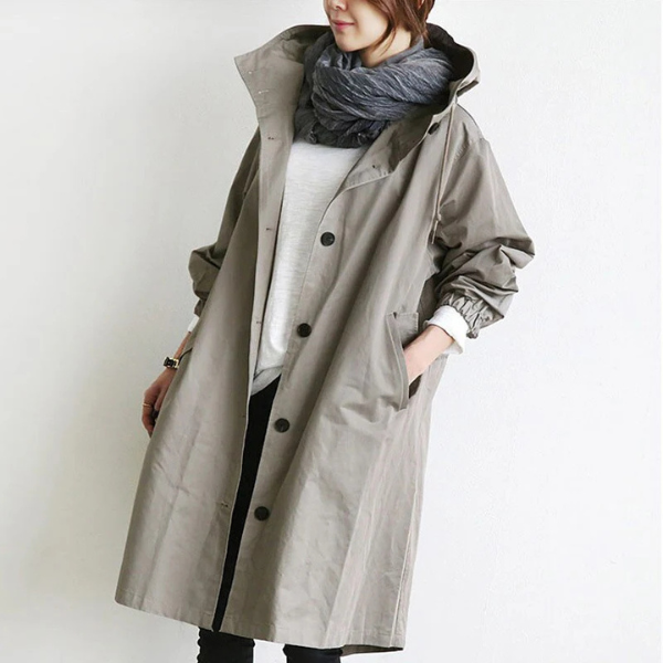Stilvoller, wasserdichter Trenchcoat