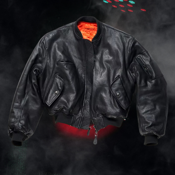 Luxus Herbst Winter Lederjacke