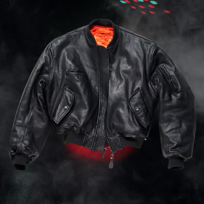 Luxus Herbst Winter Lederjacke