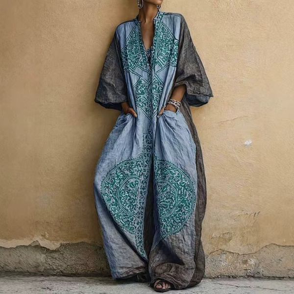 Jumpsuit mit V Ausschnitt