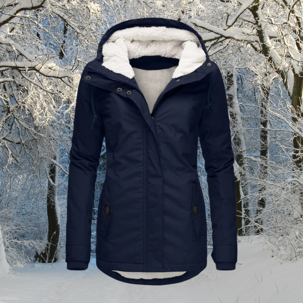 Wasserdichte Winterjacke mit Kapuze