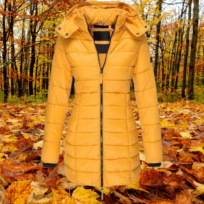Lange Daunenjacke