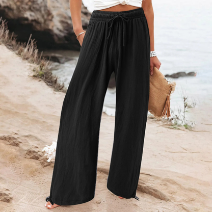 Bequeme, lockere Hose mit weitem Bein