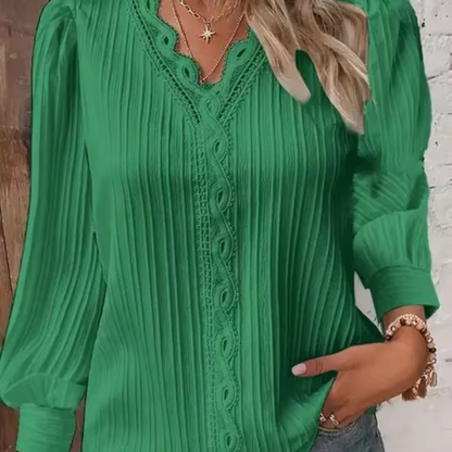 Elegante Bluse mit Spitzendetails