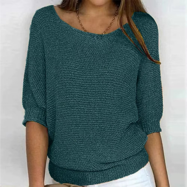 Strukturiertes, locker fallendes Damen-Top
