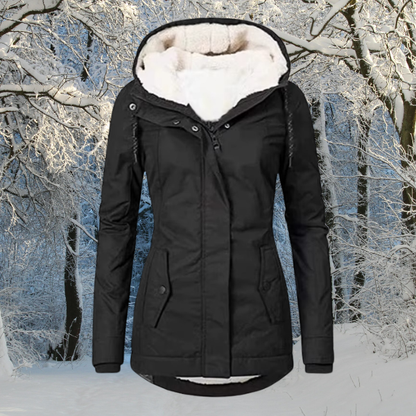 Wasserdichte Winterjacke mit Kapuze