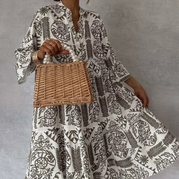 Stylisch Bedrucktes Kleid