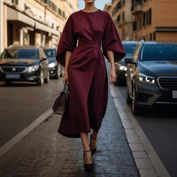 Fledermausärmel Kleid