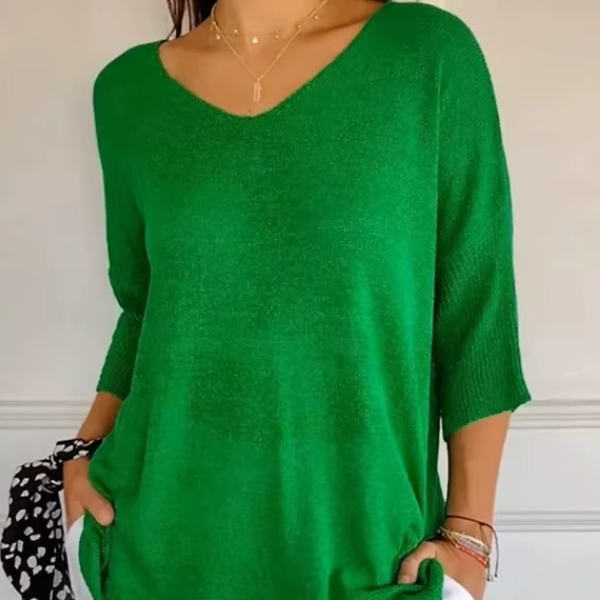 Elegantes V-Ausschnitt-Shirt