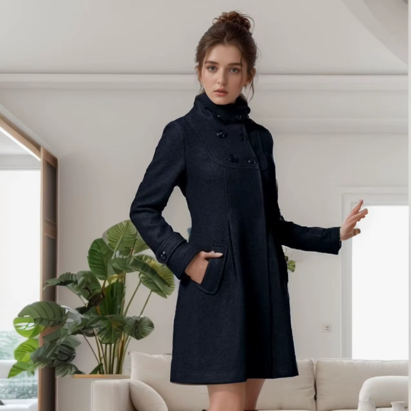 Eleganter Wollmantel