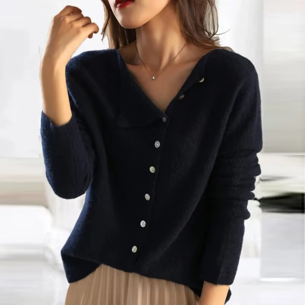 Elegante, weiche Strickjacke