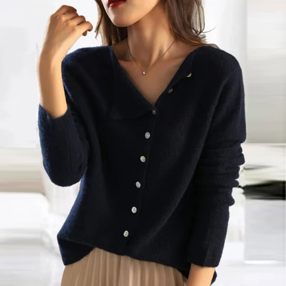 Elegante, weiche Strickjacke