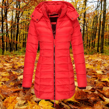 Lange Daunenjacke