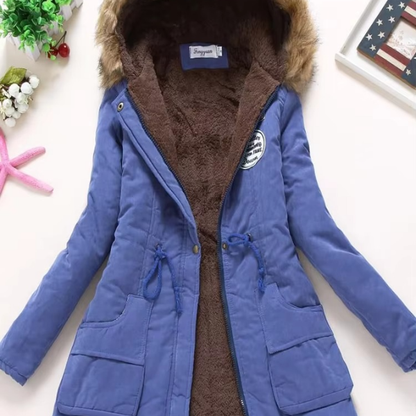 Herbst-/Winterjacke mit Kapuze
