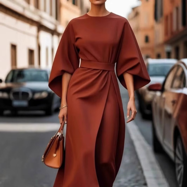 Fledermausärmel Kleid