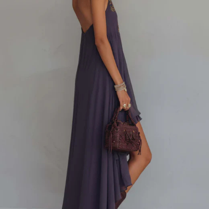 Maxikleid mit Rüschen