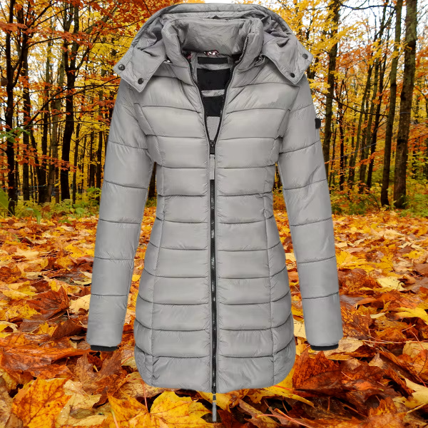 Lange Daunenjacke