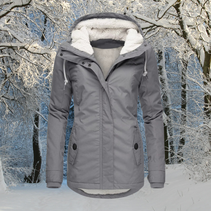 Wasserdichte Winterjacke mit Kapuze