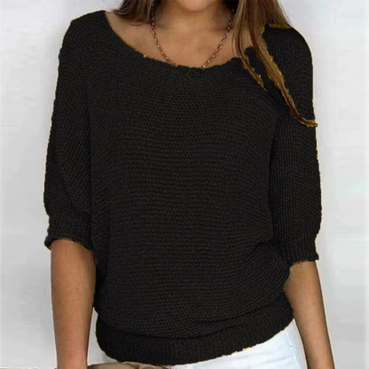 Strukturiertes, locker fallendes Damen-Top