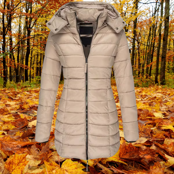 Lange Daunenjacke