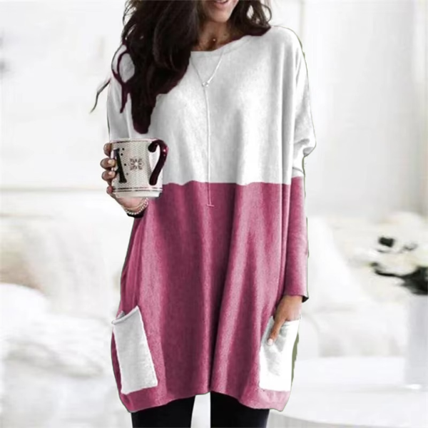 Lässiger Pullover mit Tasche
