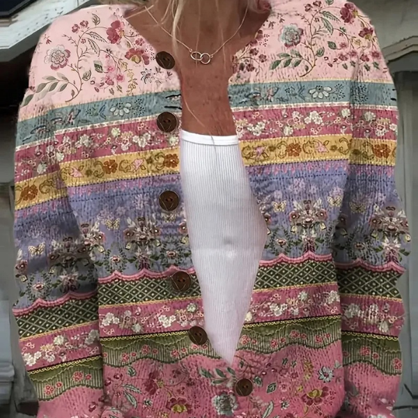 Farbenfroher, bequemer Pullover