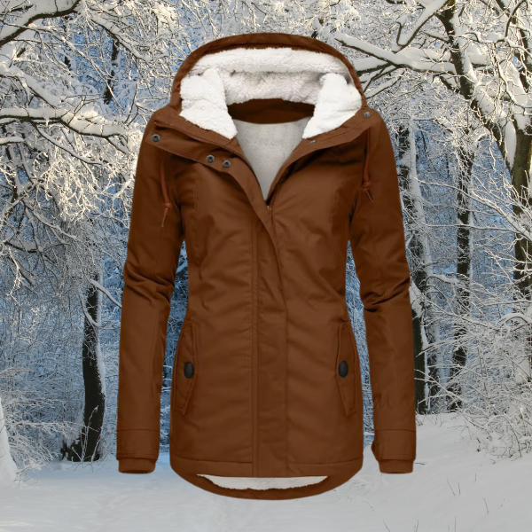 Wasserdichte Winterjacke mit Kapuze