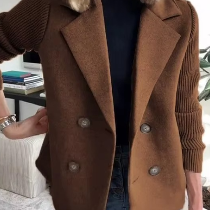 Blazer mit Strickärmeln