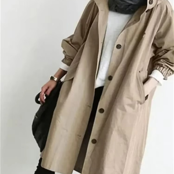 Stilvoller, wasserdichter Trenchcoat