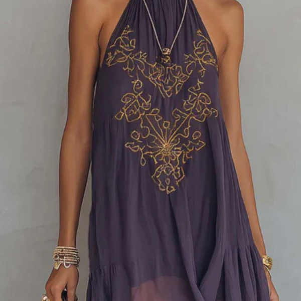 Maxikleid mit Rüschen
