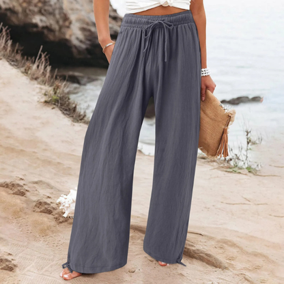 Bequeme, lockere Hose mit weitem Bein