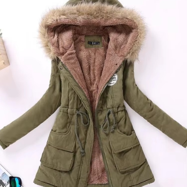 Herbst-/Winterjacke mit Kapuze