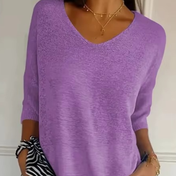 Elegantes V-Ausschnitt-Shirt