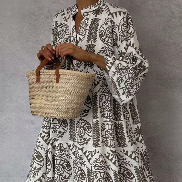 Stylisch Bedrucktes Kleid