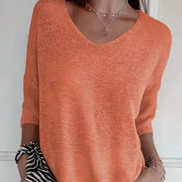 Elegantes V-Ausschnitt-Shirt