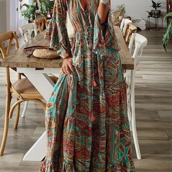 Vintage Bohemian Kleid
