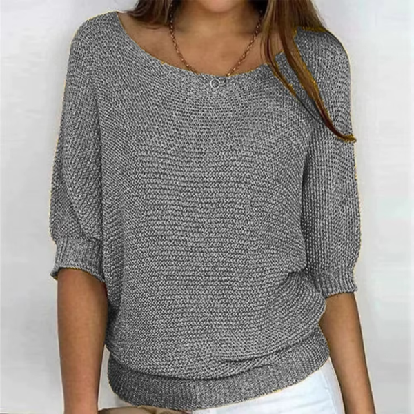 Strukturiertes, locker fallendes Damen-Top