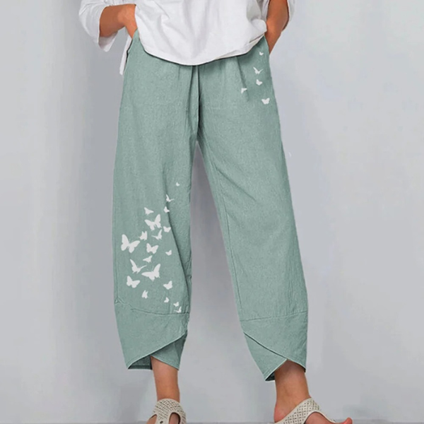 Sommerhose mit weitem Bein
