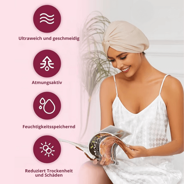 FRAMI Elysia - Die Seiden Turban Schlafkappe