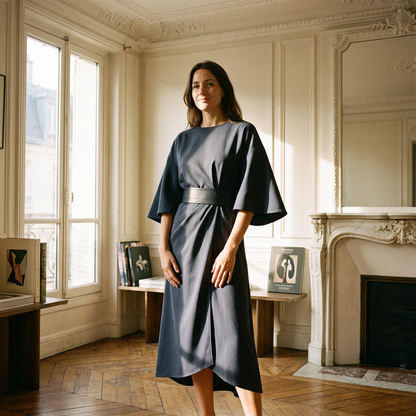 Fledermausärmel Kleid